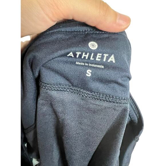Athleta Vivid Ready Set Go Blue Geometric Print Athletic Running Shorts Size S - Picture 5 of 5